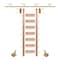 Meadow Lane Ladder 92 in. Un-Finished Oak Brass Finish Hook with 8 ft. Rail Kit EG.300-92RO-08.06 - alternate 1